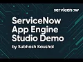 ServiceNow App Engine Studio Demo