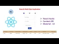 How to Build ReactJS Multi Step Form APP Hooks useState useContext Context API Material-UI