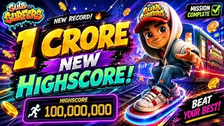 🚨 SUBWAY SURFERS LIVE || Can I Reach 1 Crore Score? 🏃🔥
