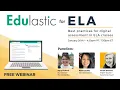 Webinar Edulastic for ELA