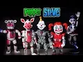 FNAF Five Nights at Freddy s FUNKO Articulated 5 inch Action Figures Set Sister Location Unboxing