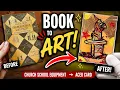 Repurposing an Old Book Into an ACEO Art Card DIY Upcycled Musical Art Tutorial