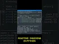positive index python