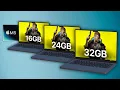 M5 Mac 16GB vs 24GB vs 32GB How much RAM for Gaming