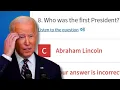 Joe Biden Takes a US Citizenship Test