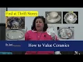 How to Price Antique Dishes China Plates Bowls by Dr Lori