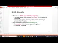 Machine Independent Assembler Features-1 Literals Symbol Defining Stats expressions