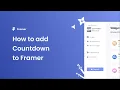 How to add a Countdown to Framer
