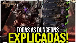GUIA COMPLETO DE TODAS AS DUNGEONS PÓS 50 DE THRONE AND LIBERTY  ⚔️🏰