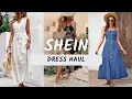 SHEIN DRESS HAUL TRY ON AMAZING FINDS CLASSY STYLISH LEG COVERING OPTIONS