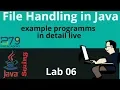 file handling in java in Lab 06