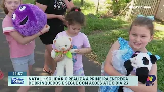 Cruz vermelha inicia entrega de brinquedos do Natal + Solidário