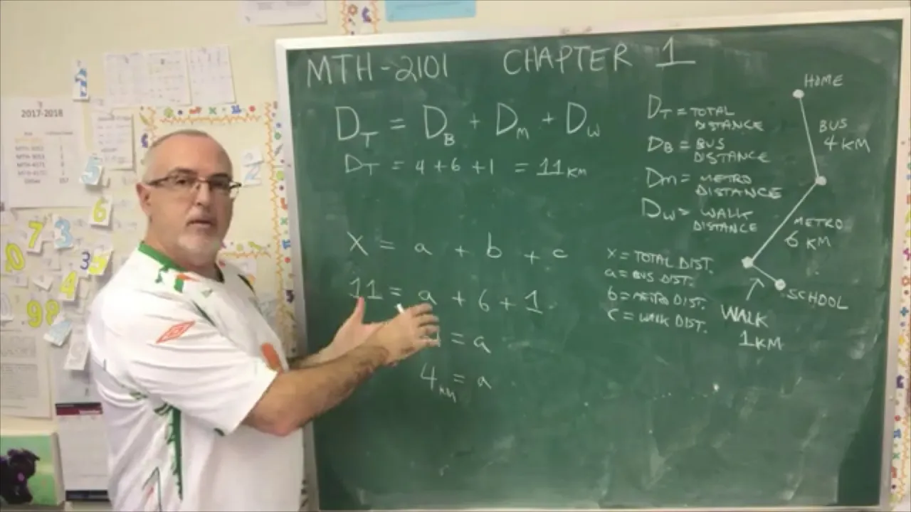 2101 Chapter 1 - Equations and Variables, Constants and Terms, Basic Algebra Skills