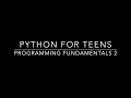 Programming For Teenagers Python -