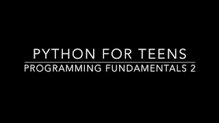 Programming For Teenagers Python -