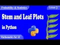 P S03 - Learn Stem and Leaf Plots With Python Made EASY