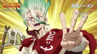YouTube影片, 內容是Dr.STONE 新石紀 SCIENCE FUTURE 第三季度 的 第 26 集預告