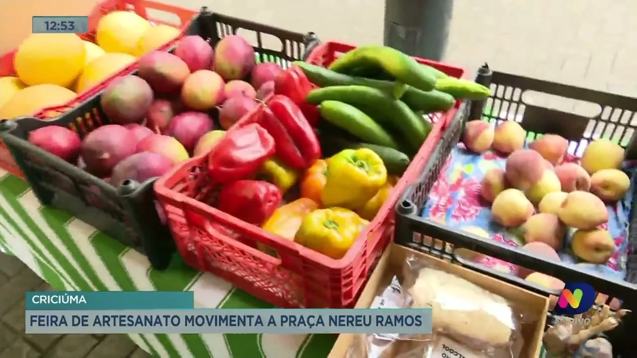 Feira de artesanato movimenta a praça Nereu ramos