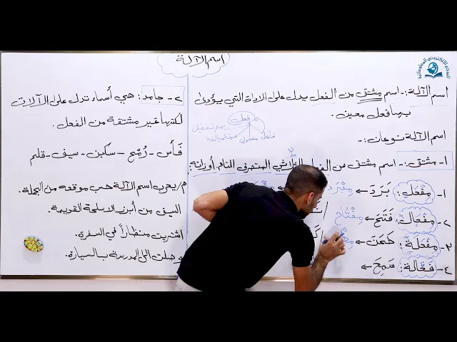⁣اسم الآلة : مادة اللغة العربية للصف الثالث المتوسط