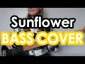 Post Malone Swae Lee - Sunflower Bass Cover with TABS in description