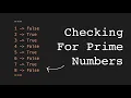 Easy Python Practice Question 2 Checking For Prime Numbers
