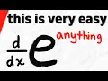 How to Differentiate Any e x with the Chain Rule Calculus 1 Exercises