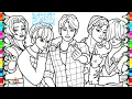 KPop Demon Hunters New Coloring Pages How to Color Saja Boys NCS Music