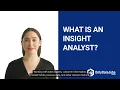 Insight Analyst Job Description