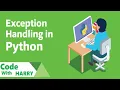Exception Handling in Python Programming For Beginners Python Tutorial For Beginners 2021