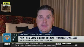 GET UP | Windhorst update latest on Spurs and Knicks starting lineup ahead Game 1 NBA Finals