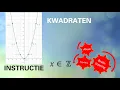Instructievideo: kwadraten van gehele getallen