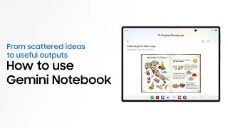 How to use Gemini Notebook | Galaxy Z Fold8 Ultra, Fold8, and Flip8 | Samsung