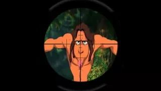 zielfernrohr auf tarzan harzan