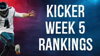 Top 12 Kicker Rankings Week 5 Fantasy Football