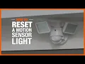 How to Reset a Motion Sensor Light | Lighting and Ceiling Fans | The Home Depot