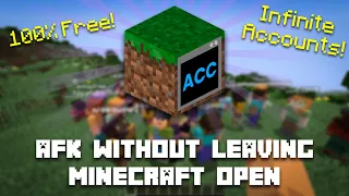How to AFK on a server WITHOUT leaving Minecraft open AFK Console Client Setup Review