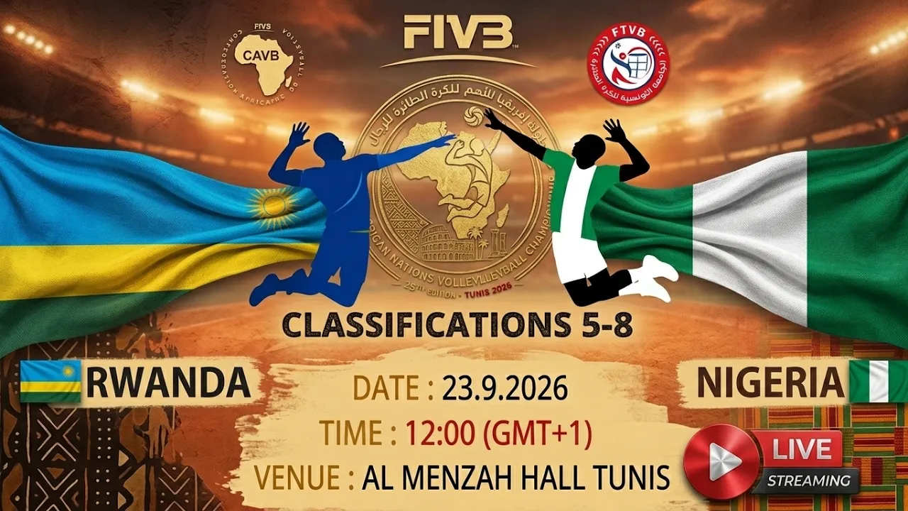 DAY 9 / CLASSIFICATION 5-8  / RWANDA (RWA) VS NIGERIA  (NGR) 2026-09-23 12:24