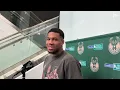 Bucks Giannis talks a little trash about playing Khris Middleton in first game since trade
