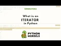 What are iterators in Python