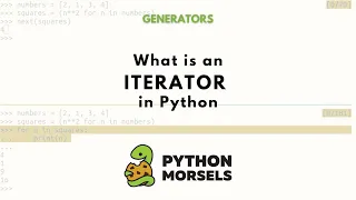 What are iterators in Python