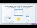 Getting Started with Flet Build Modern Desktop Web and Mobile-Style Apps in Python