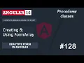 Creating and using Form Array Reactive Forms A Complete Angular Course