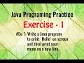 Java Programming Practice Exercise Practice House