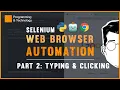 Click Buttons and Type with Selenium Python Selenium Tutorial Part 2