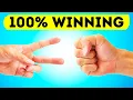 The Only 100 Winning Strategy for Rock Paper Scissors
