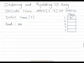 Cambridge Alevel Computer Science 1D Arrays - Declare and Take Input in Pseudocode