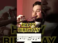 Happy birthday on trumpet #happybirthday #trumpet #trumpetcover #trumpetsheet #trumpetsolo