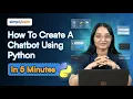 How To Create A Chatbot Using Python In 5 Minutes Build Chatbot With Python Simplilearn