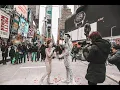 Unique Surprise Bodypaint Proposal in Times Square