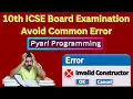 Java Tricks Tips Avoid Common Errors in Examination ICSE Class 10